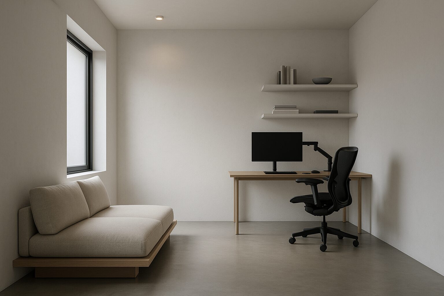 無機質ミニマルスタイルの配置例（workspace）