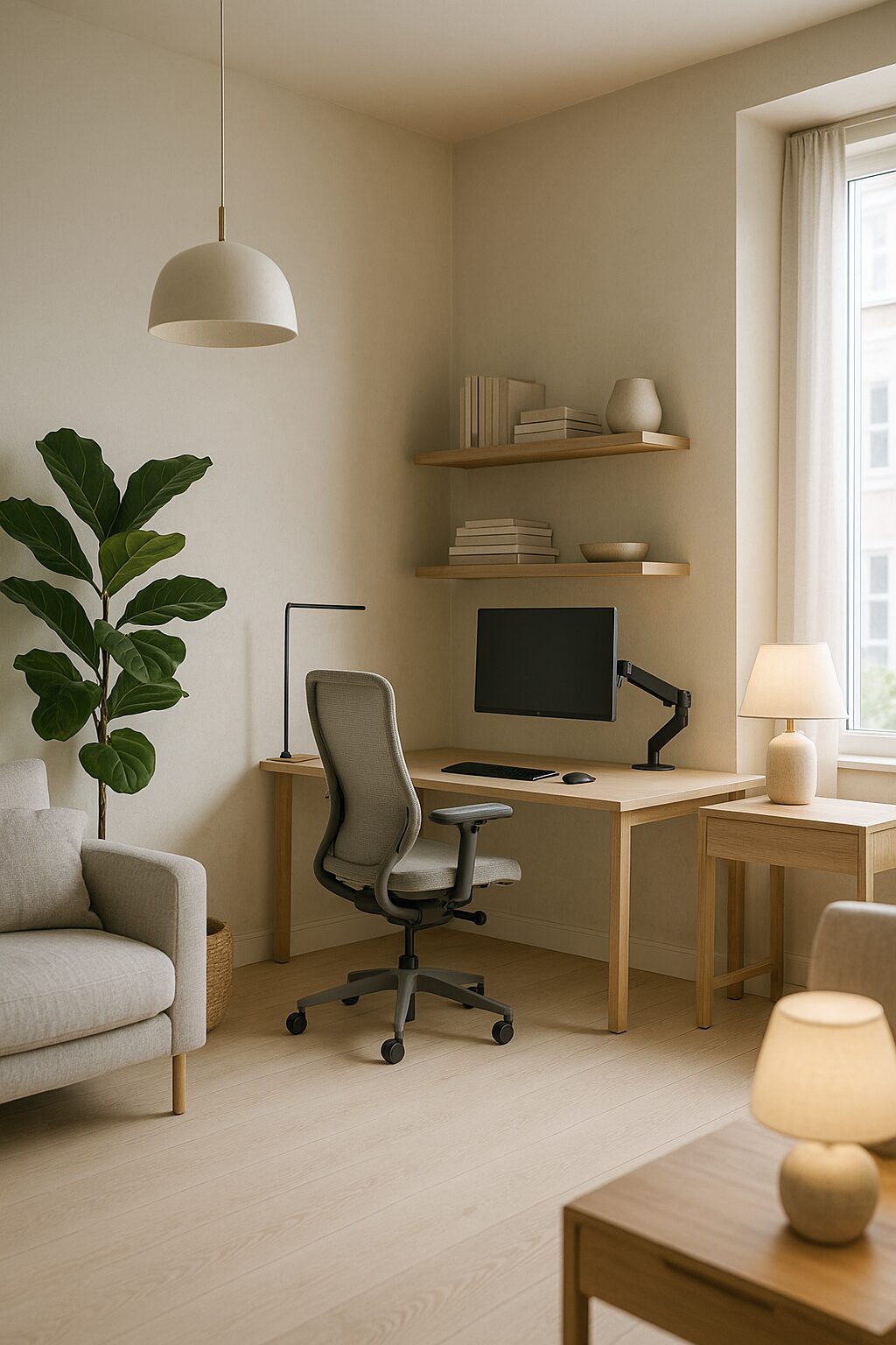 北欧スタイルの寸法・細部（workspace）