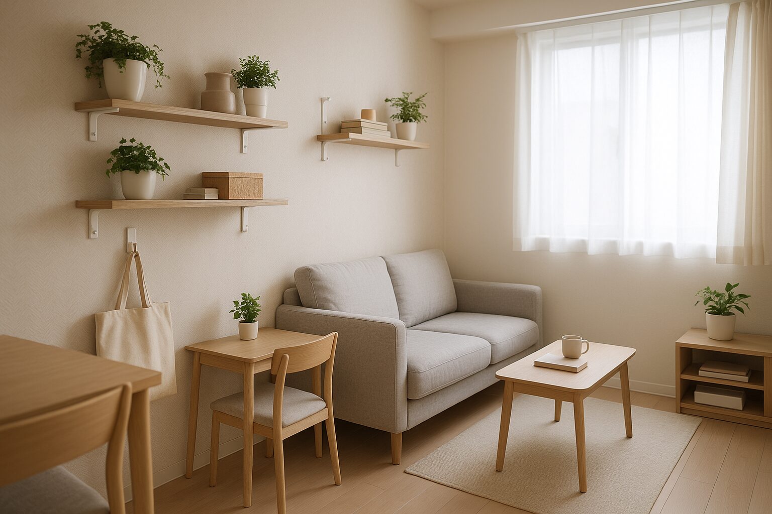 賃貸狭小の配置例(wall_friendly)