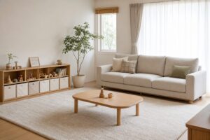 子供部屋と家族リビングのアイキャッチ。安全・収納・可変性の3原則を実装したファミリー空間